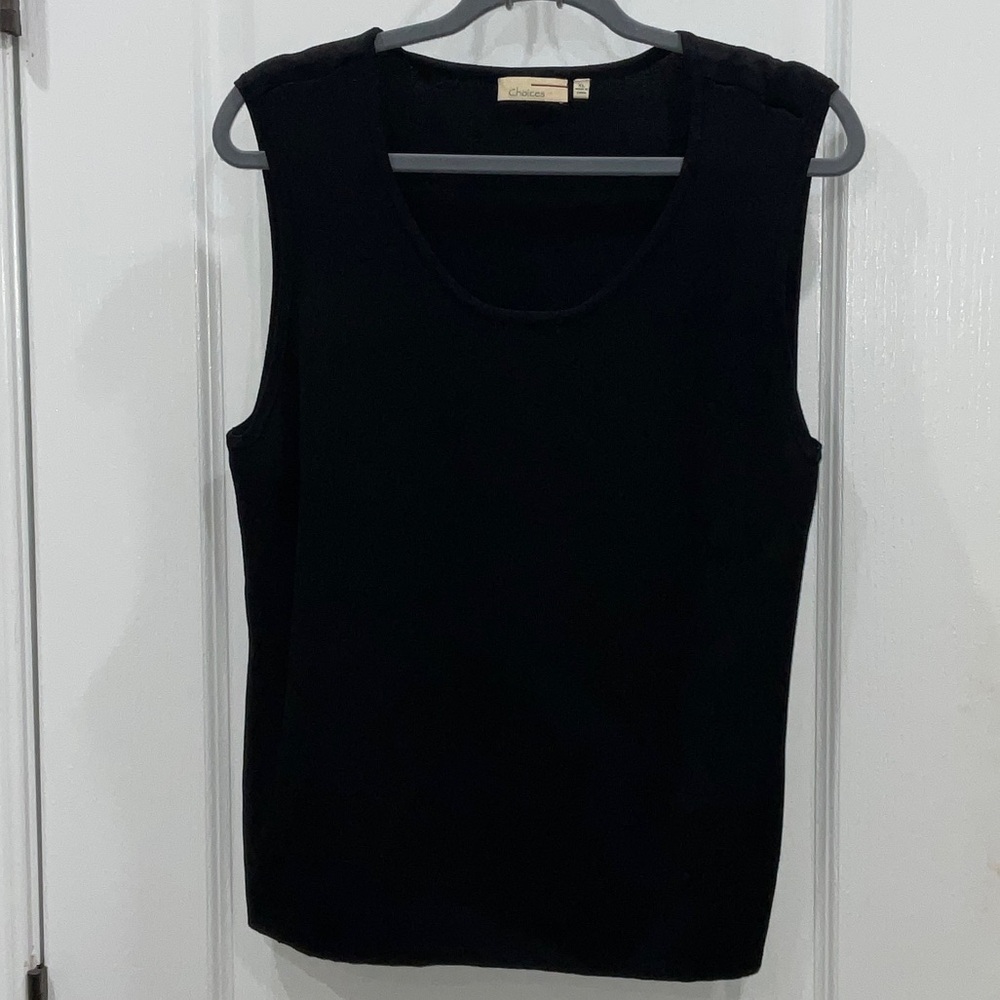Choices Elegant Black Tank Top
